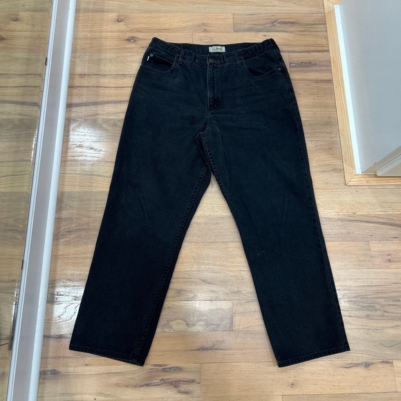Men’s LL Bean Comfort Waist‎ Black Jeans 36X30 - Picture 1 of 10